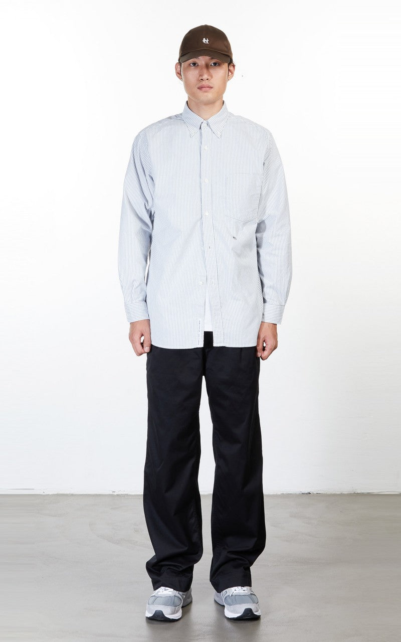 Nanamica Double Pleat Wide Chino Pants Black