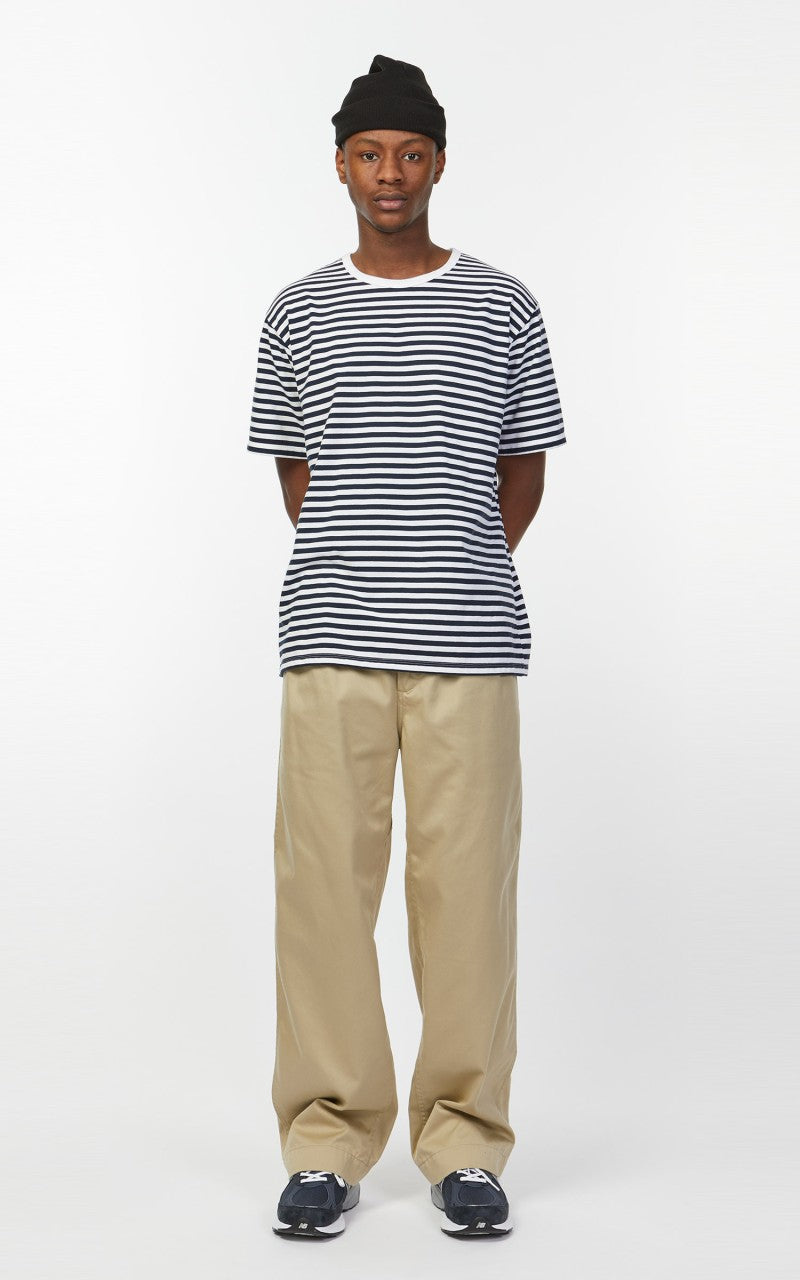 Nanamica Double Pleat Wide Chino Pants Khaki