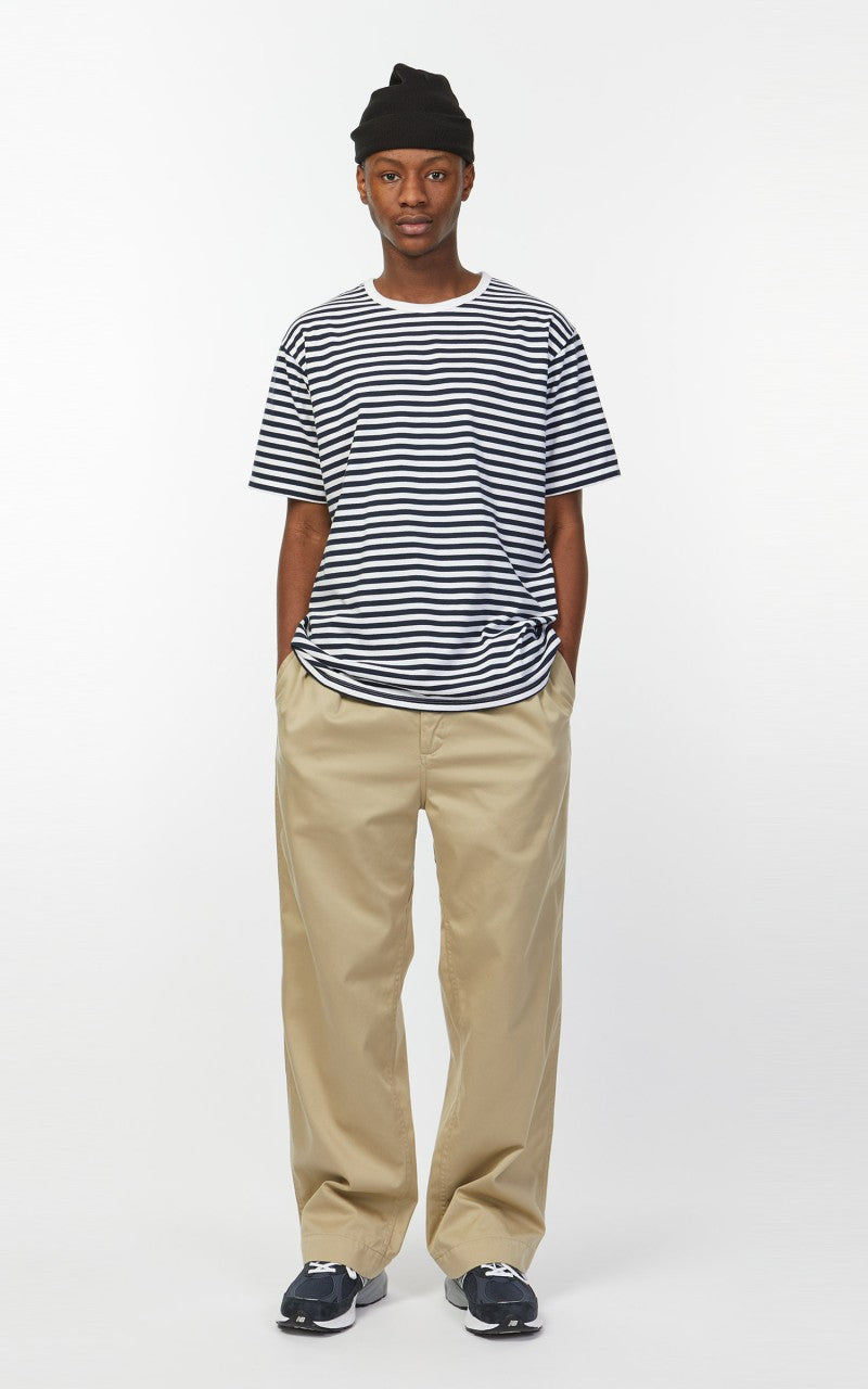 Nanamica Double Pleat Wide Chino Pants Khaki