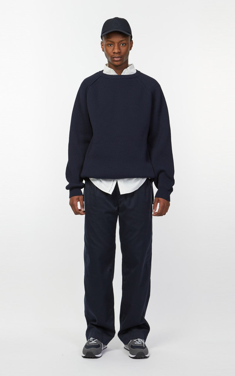 Nanamica Double Pleat Wide Chino Pants Navy