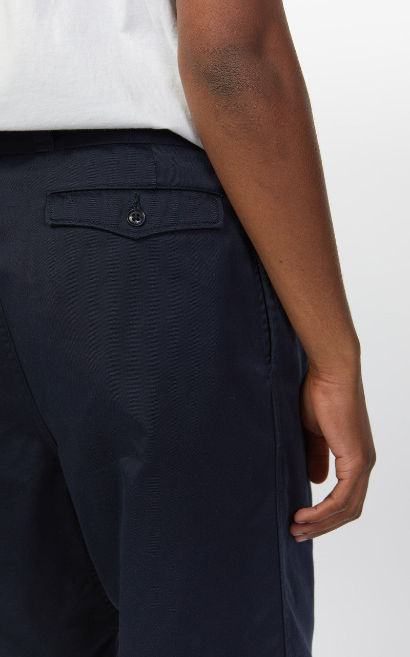 Nanamica Double Pleat Wide Chino Pants Navy