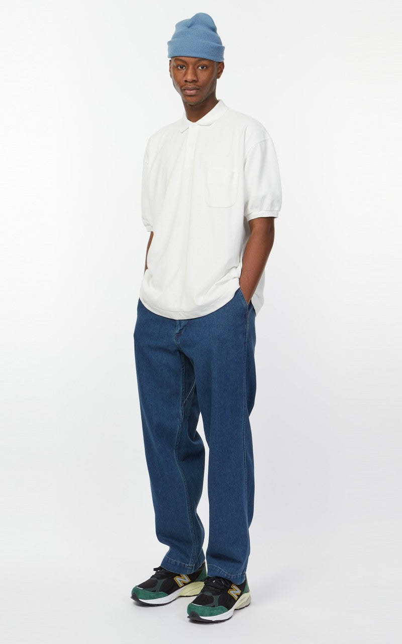 Nanamica Denim Wide Pants Indigo Bleach