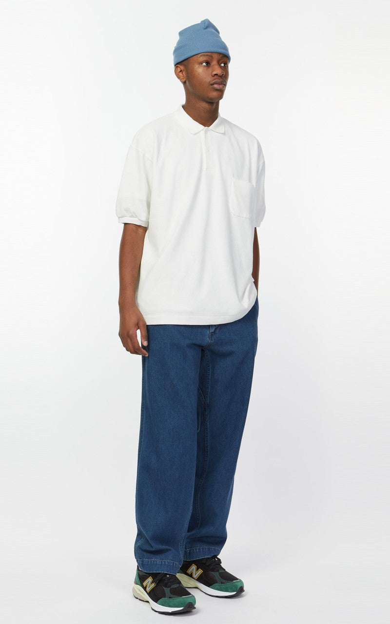 Nanamica Denim Wide Pants Indigo Bleach