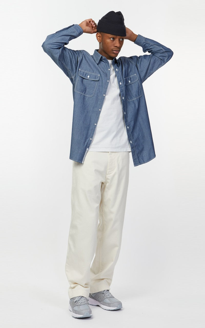 Nanamica Regular Collar Wind Shirt Indigo