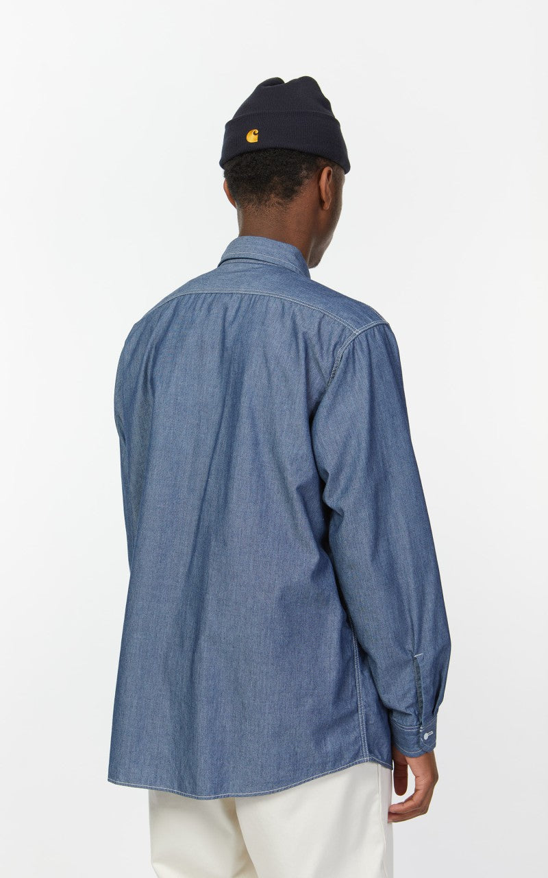 Nanamica Regular Collar Wind Shirt Indigo