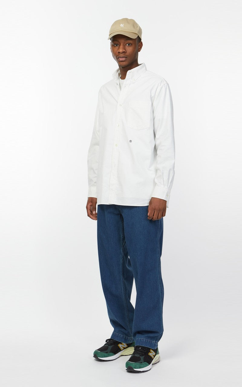 Nanamica Button Down Wind Shirt White