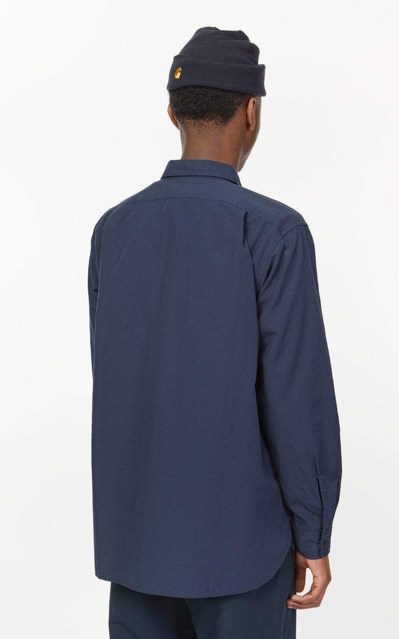 Nanamica Regular Collar Wind Shirt Dark Navy