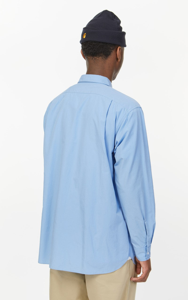 Nanamica Regular Collar Wind Shirt Sax
