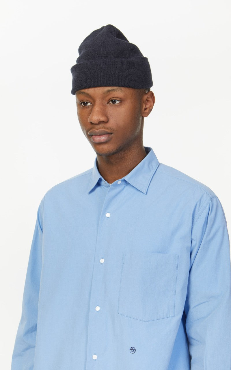 Nanamica Regular Collar Wind Shirt Sax