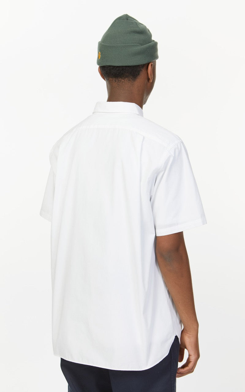 Nanamica Regular Collar Wind S/S Shirt Off White