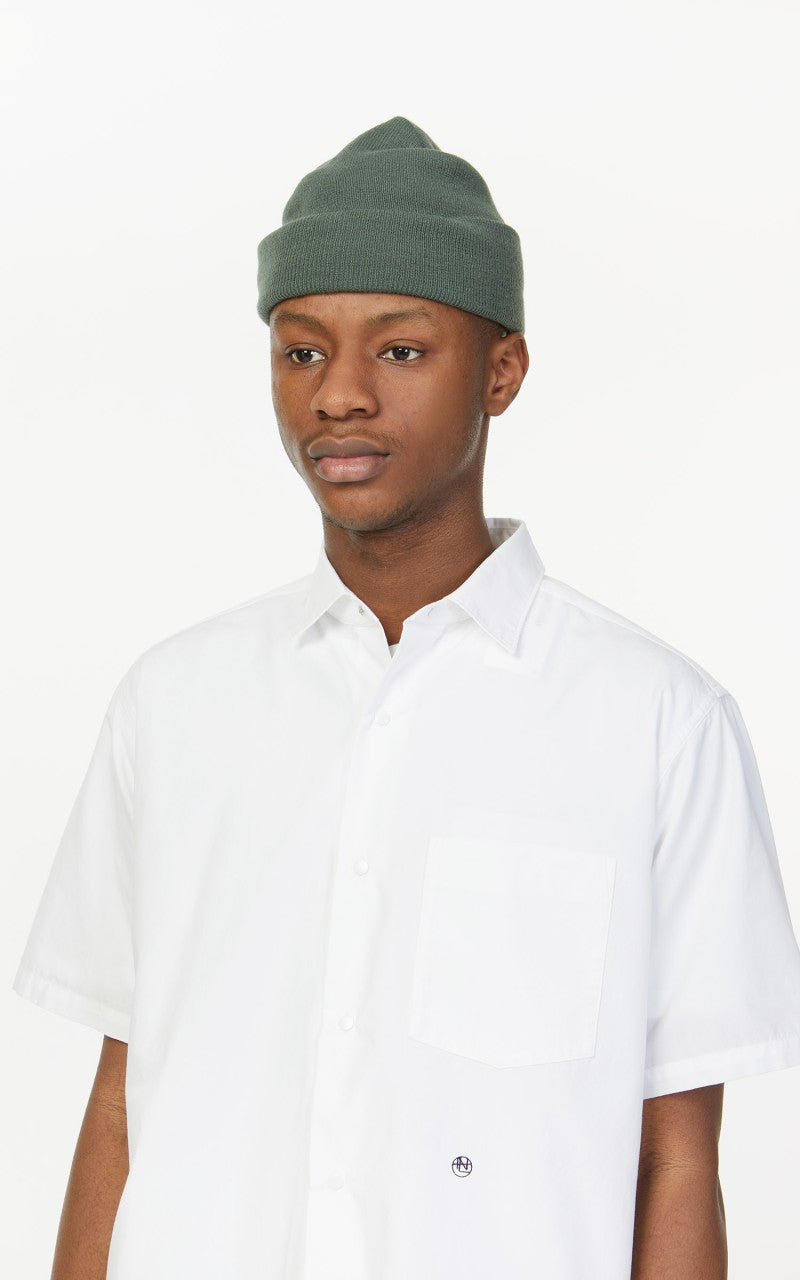 Nanamica Regular Collar Wind S/S Shirt Off White