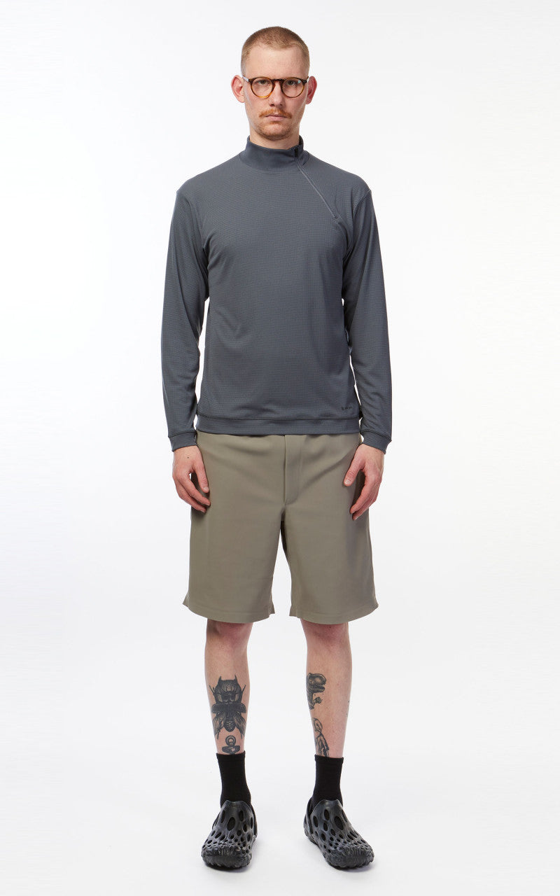 Snow Peak Pe Power Dry Half Zip Pullover Grey