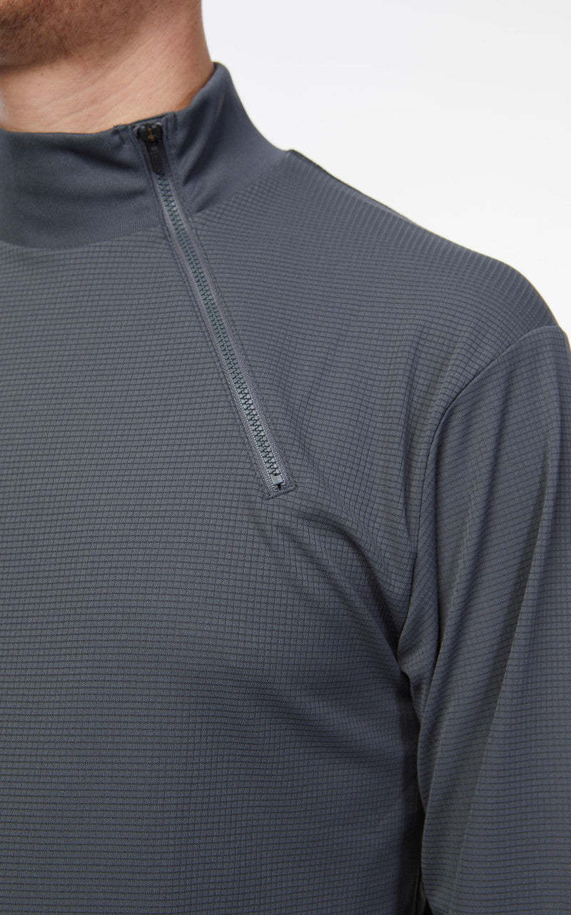 Snow Peak Pe Power Dry Half Zip Pullover Grey