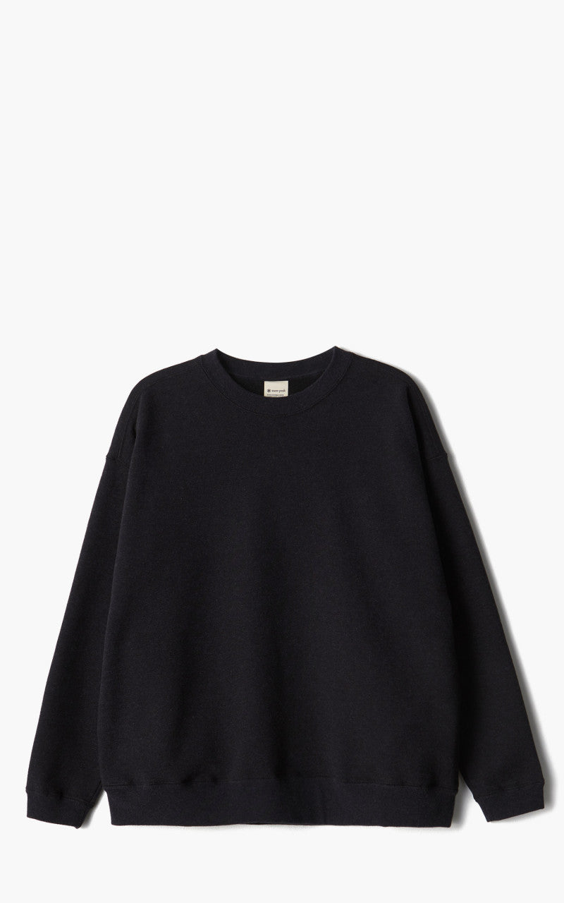 Snow Peak Recycled Cotton Sweat Crewneck Black