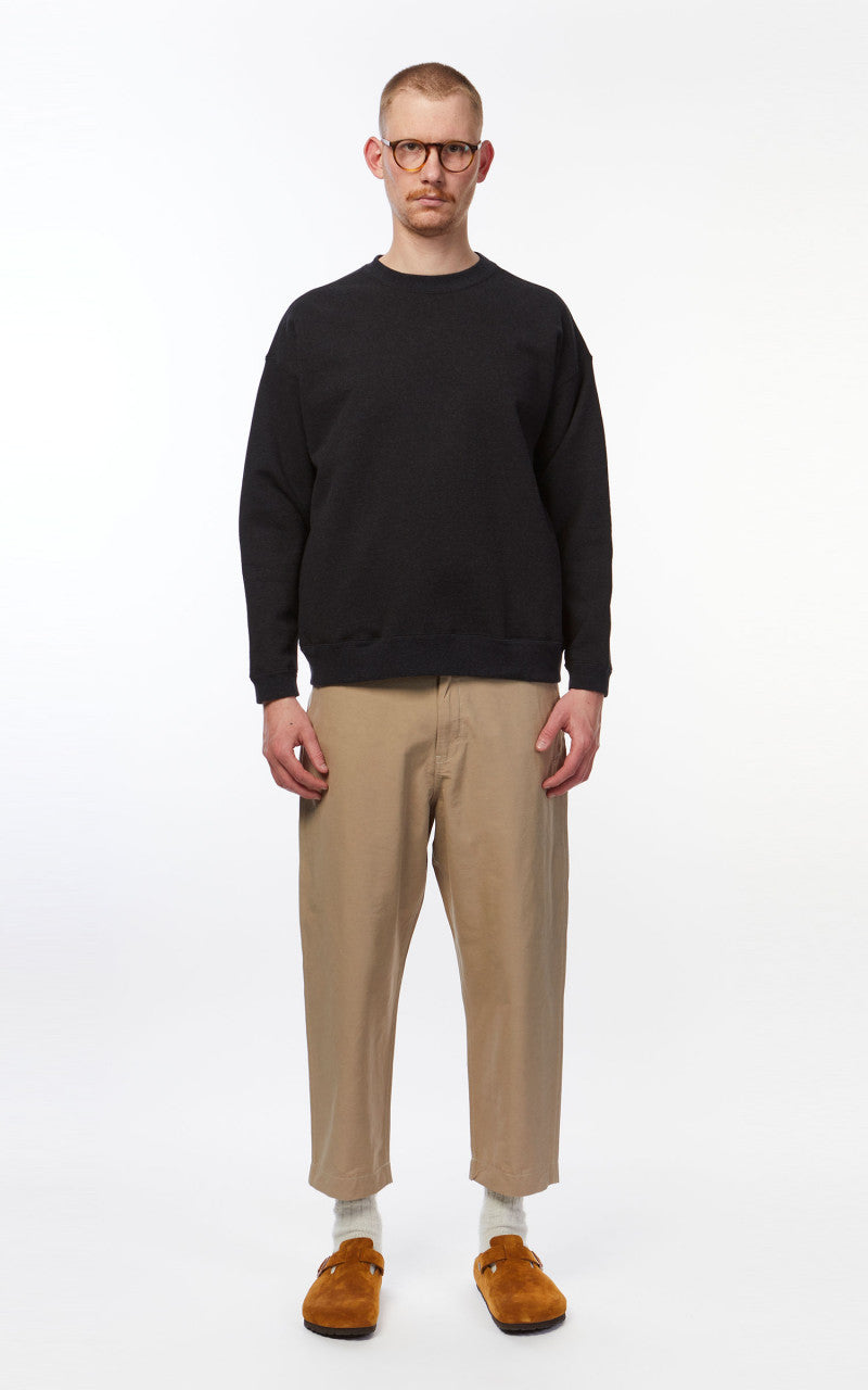 Snow Peak Recycled Cotton Sweat Crewneck Black