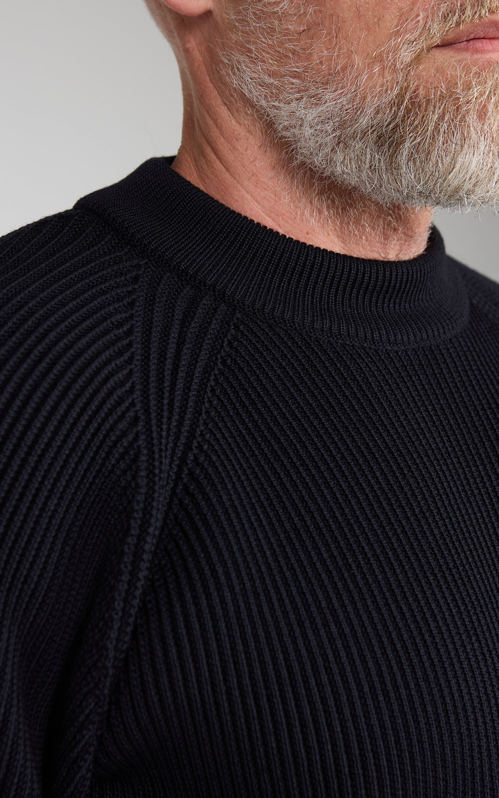 S.N.S. Herning Render Mock Neck Navy Blue