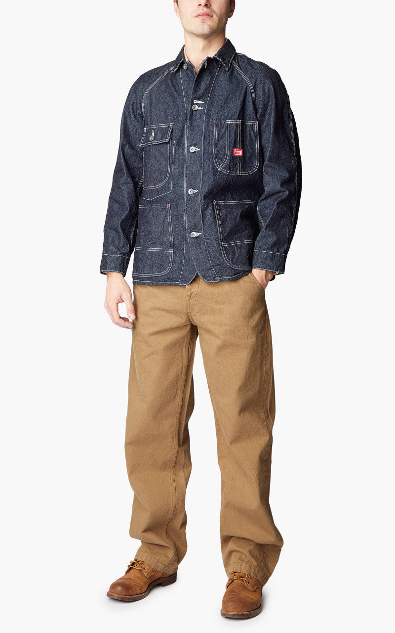 Samurai Jeans HJCA-D10oz Chore Jacket Selvedge Pure Indigo 10oz