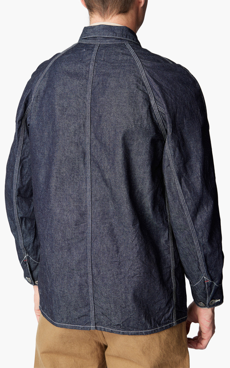 Samurai Jeans HJCA-D10oz Chore Jacket Selvedge Pure Indigo 10oz