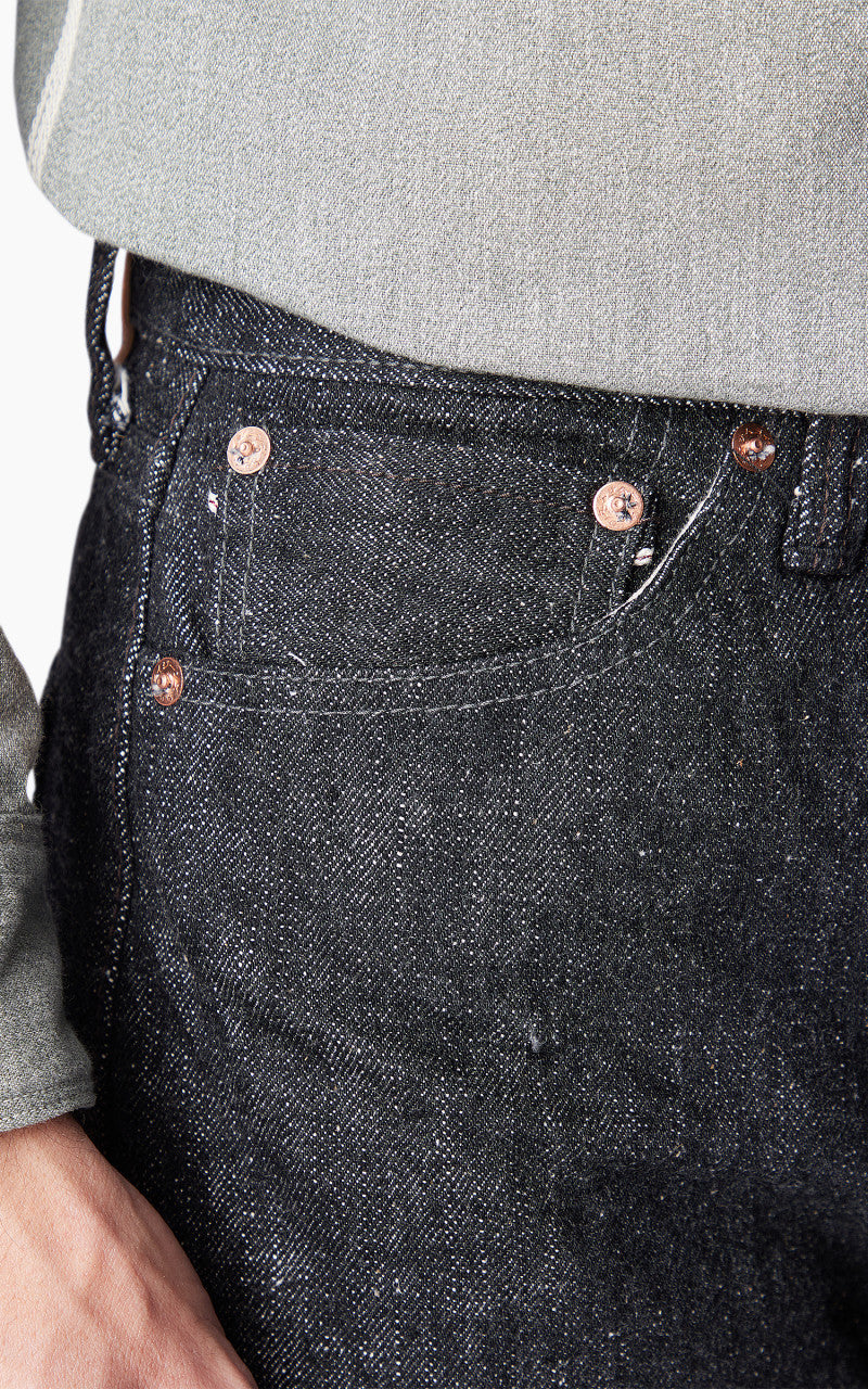 Samurai Jeans S5000BK II Zero Straight Fit Jeans Black 17oz