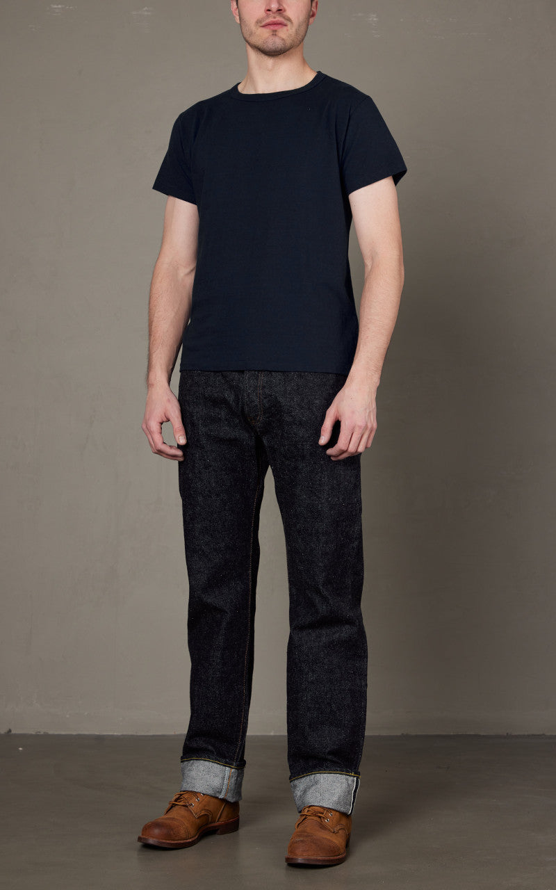 Samurai Jeans SJ2PST-Crew Plain Crew Neck 2-Pack T-Shirt Navy