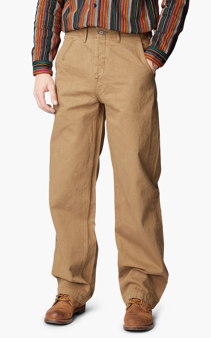 Samurai Jeans SJ48CP Wide Straight Chino Selvedge Khaki 15oz