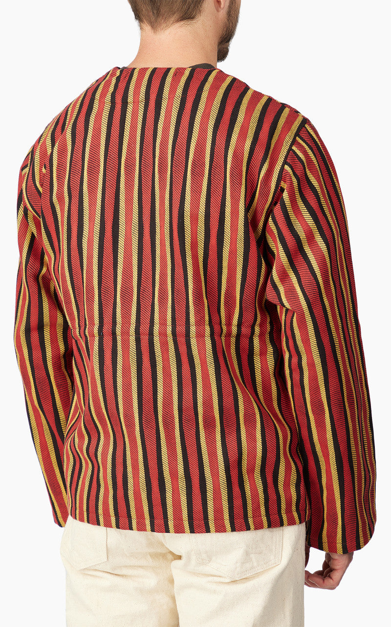 Samurai Jeans SJMJ23-LNR “Drunk Stripe" Flannel Liner Jacket Red