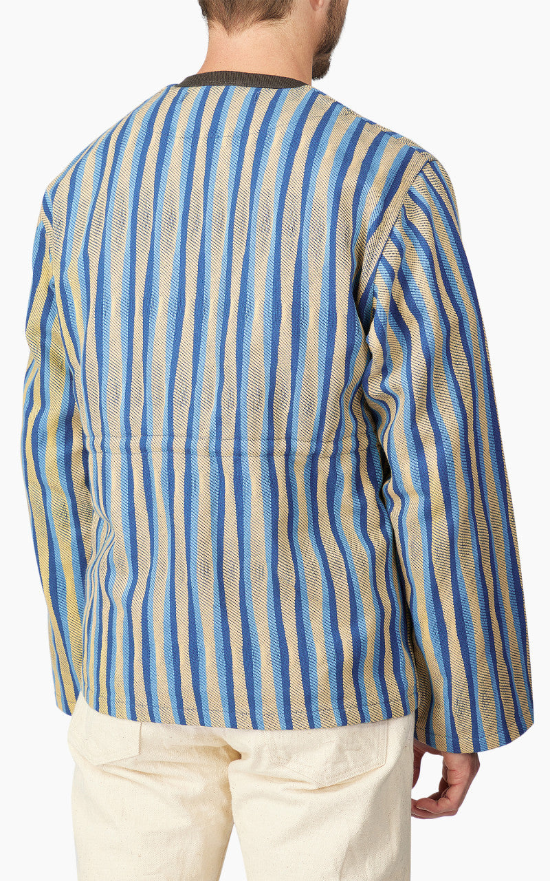 Samurai Jeans SJMJ23-LNR “Drunk Stripe" Flannel Liner Jacket Yellow