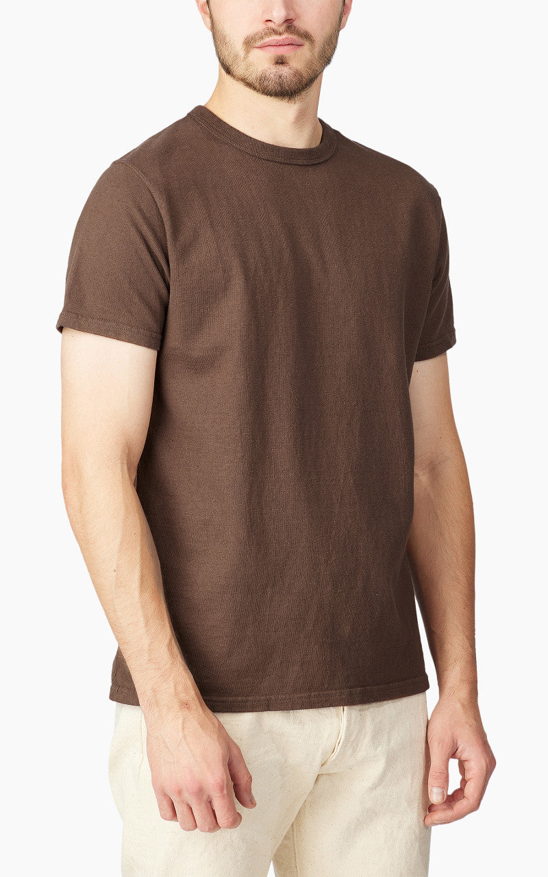 Samurai Jeans SJST-SC01 Japanese Cotton Made Crew Neck Tee Kuri Dark