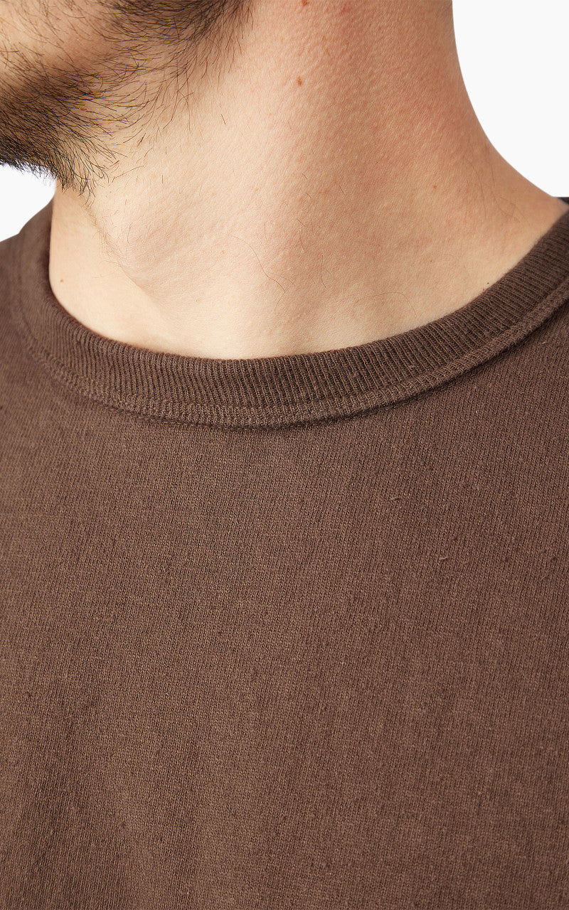 Samurai Jeans SJST-SC01 Japanese Cotton Made Crew Neck Tee Kuri Dark