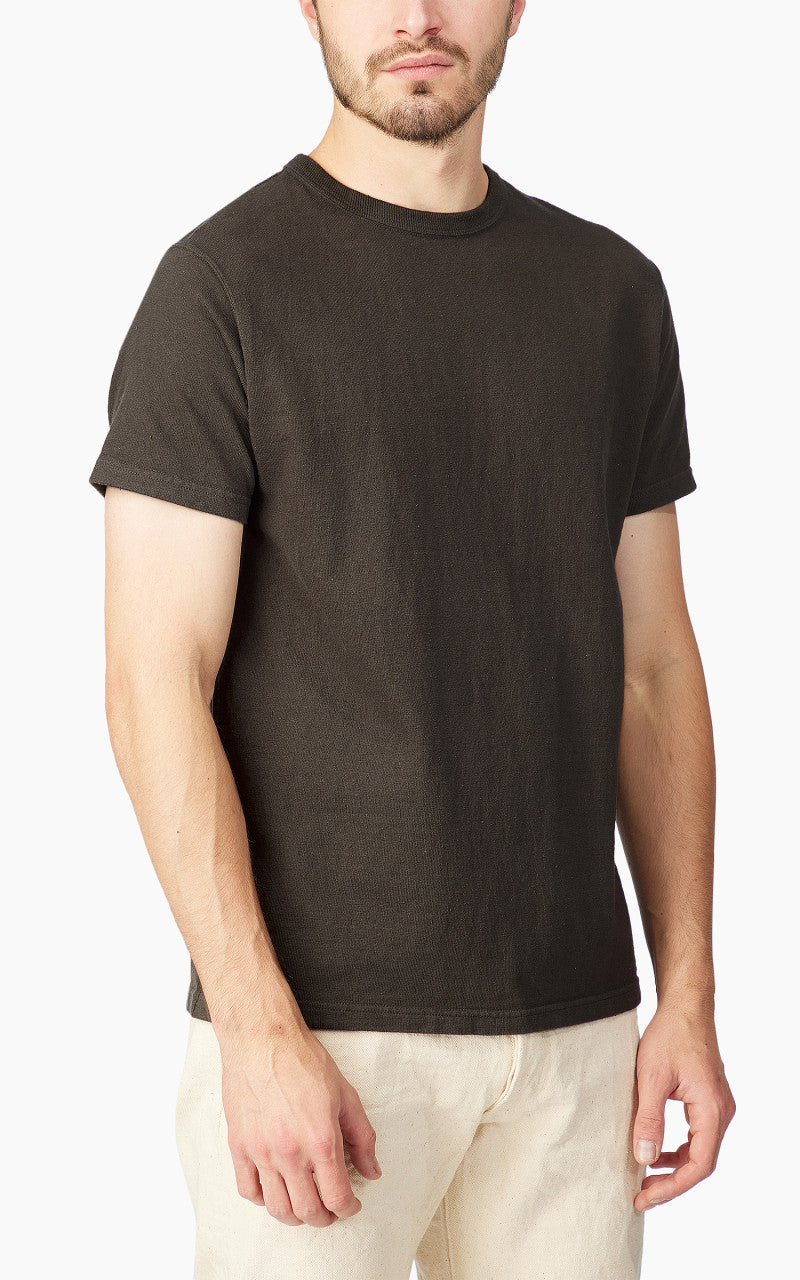 Samurai Jeans SJST-SC01 Japanese Cotton Made Crew Neck Tee Kuromame