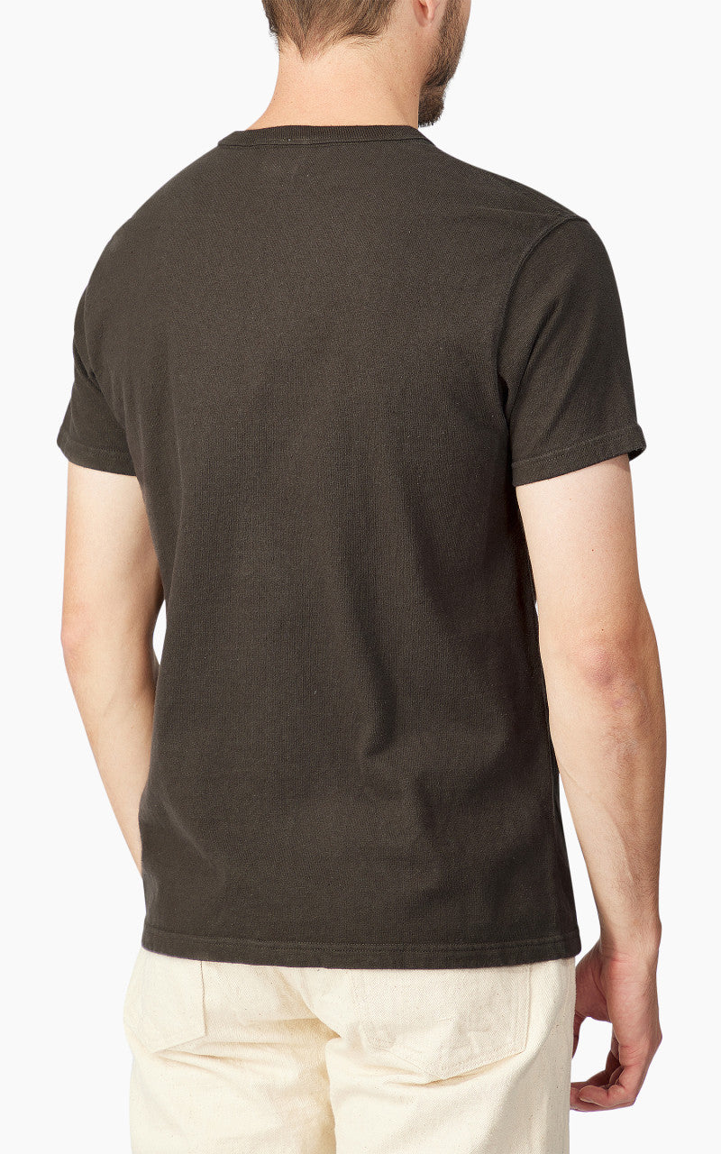 Samurai Jeans SJST-SC01 Japanese Cotton Made Crew Neck Tee Kuromame