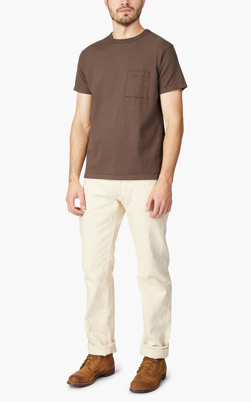 Samurai Jeans SJST-SC03 Japanese Cotton Made Pocket Tee Kuri Dark