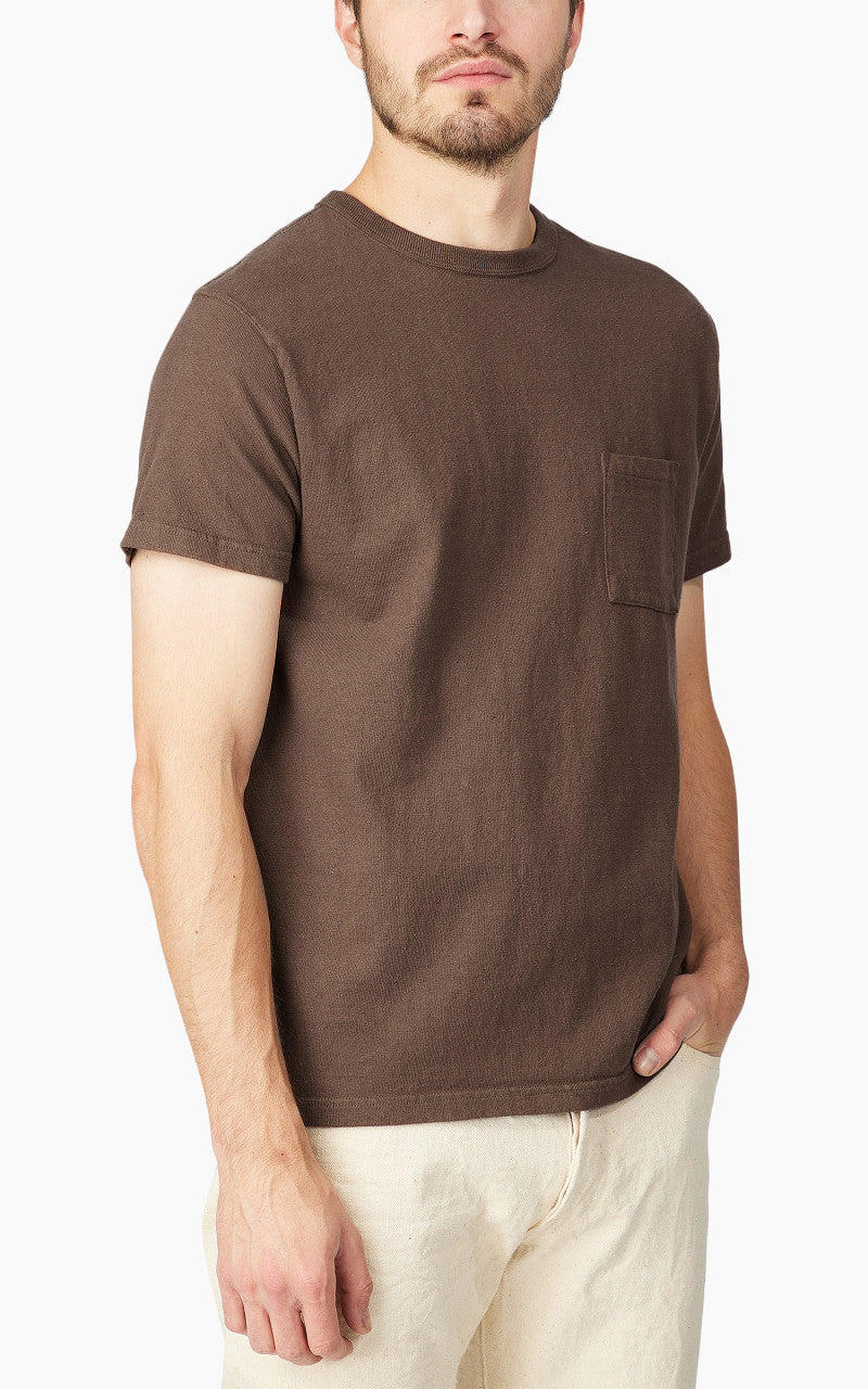 Samurai Jeans SJST-SC03 Japanese Cotton Made Pocket Tee Kuri Dark