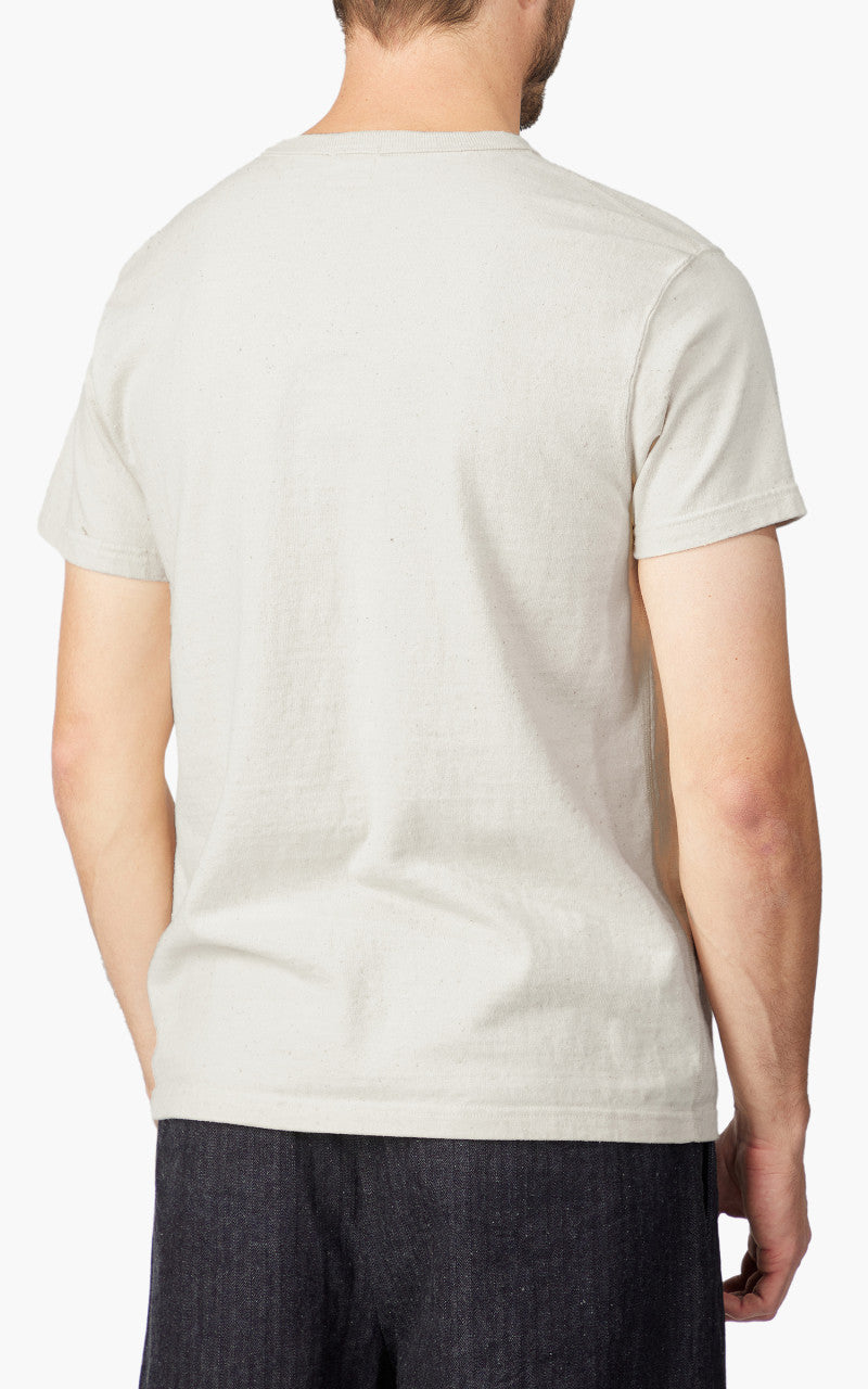 Samurai Jeans SJST-SC03 Japanese Cotton Made Pocket Tee Natural