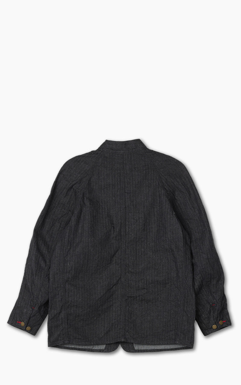 Samurai Jeans SWCCA-HB Chore Jacket Neppy HBT Black 13oz