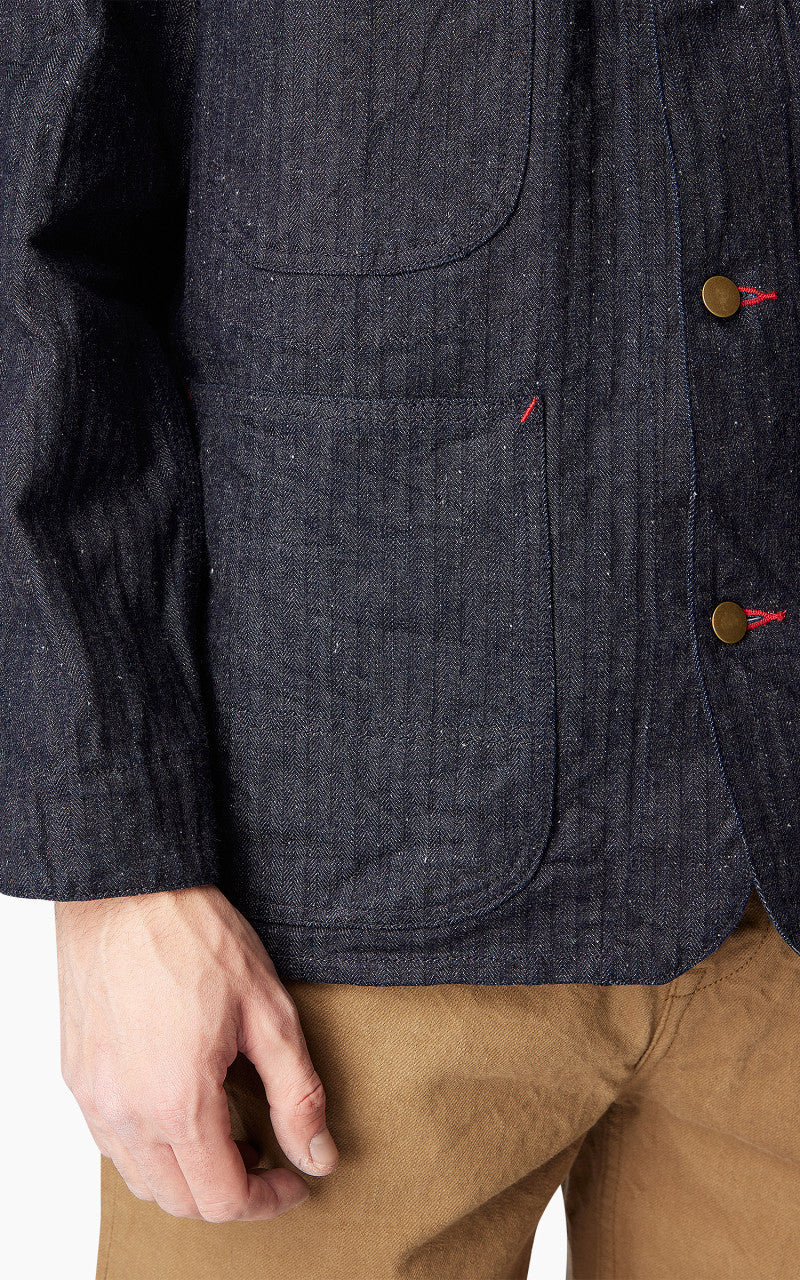 Samurai Jeans SWCCA-HB Chore Jacket Neppy HBT Indigo 13oz