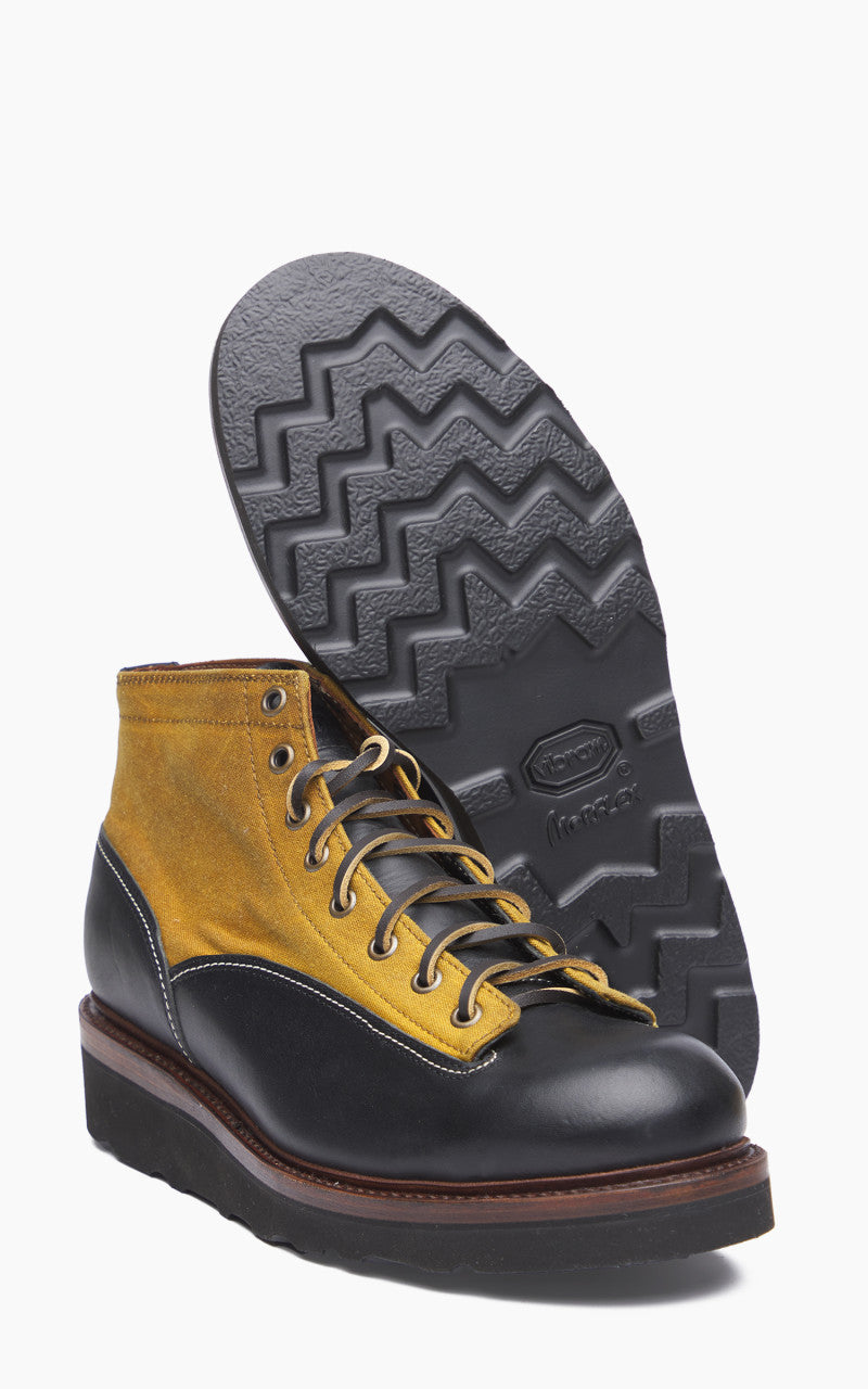 Sandmann Prisoner Boots Black Waxed Gold
