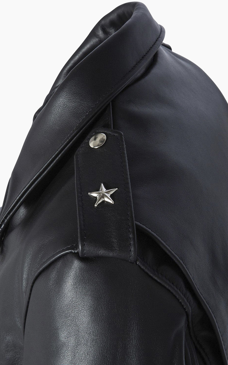 Schott NYC 613 One Star Perfecto Motorcycle Leather Jacket Black