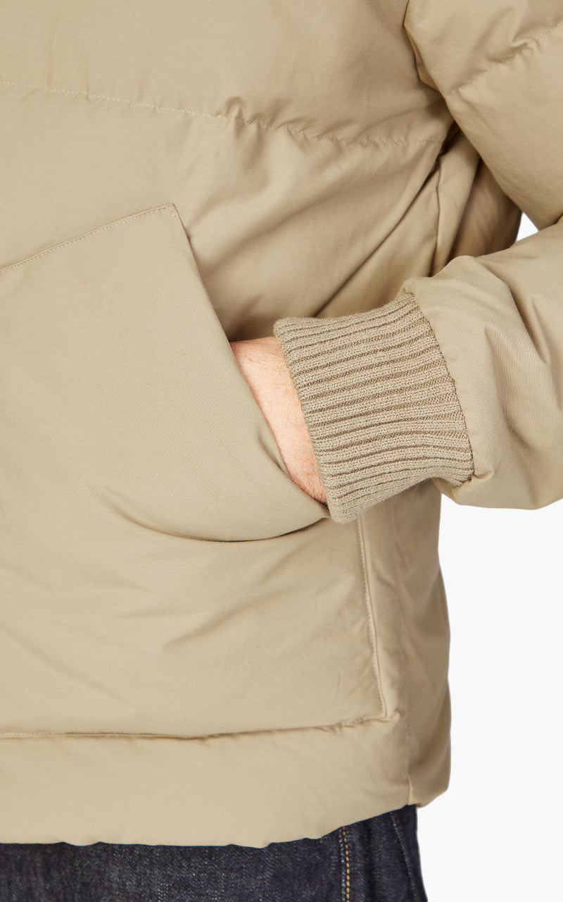 Schott NYC Blackburn Rancher Puffer Jacket Beige