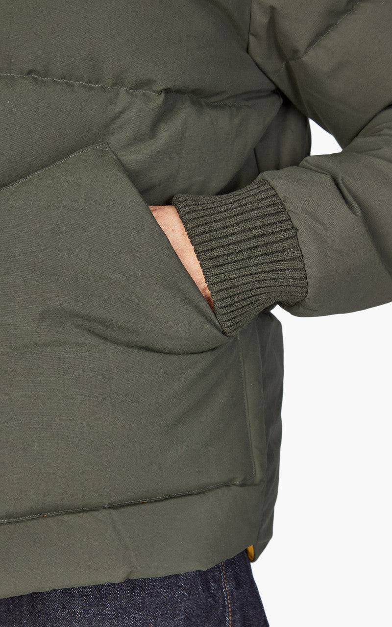 Schott NYC Blackburn Rancher Puffer Jacket Khaki