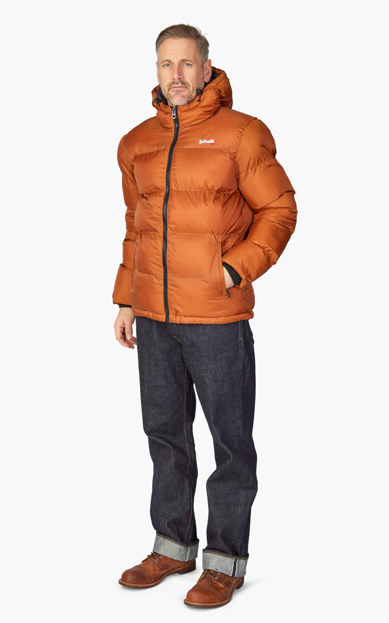 Schott NYC IDAHO2 Puffer Jacket Rust