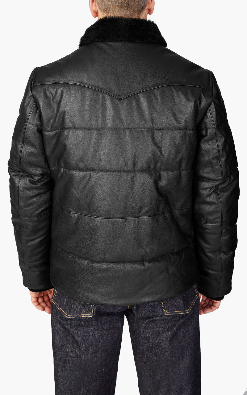 Schott NYC LCDAYTON Rancher Puffer Jacket Black/Black