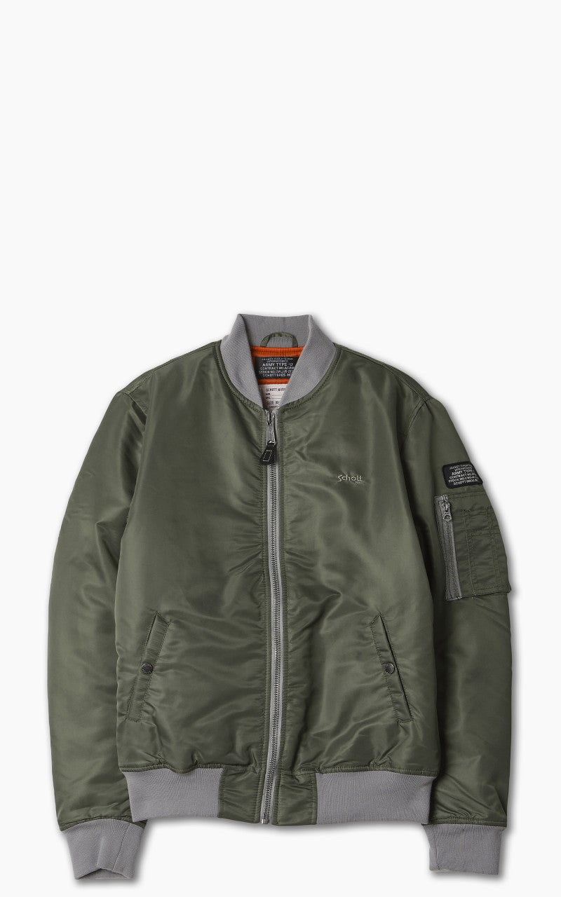 Schott NYC Airforce RS Bomber Jacket Sage Khaki