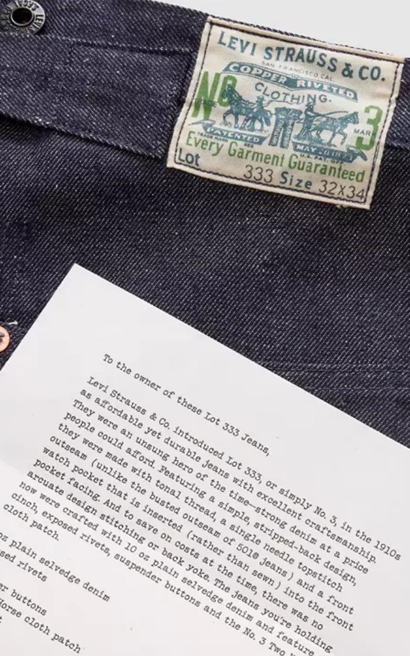 Levi's® Vintage Clothing 1910s Lot 333 Jeans