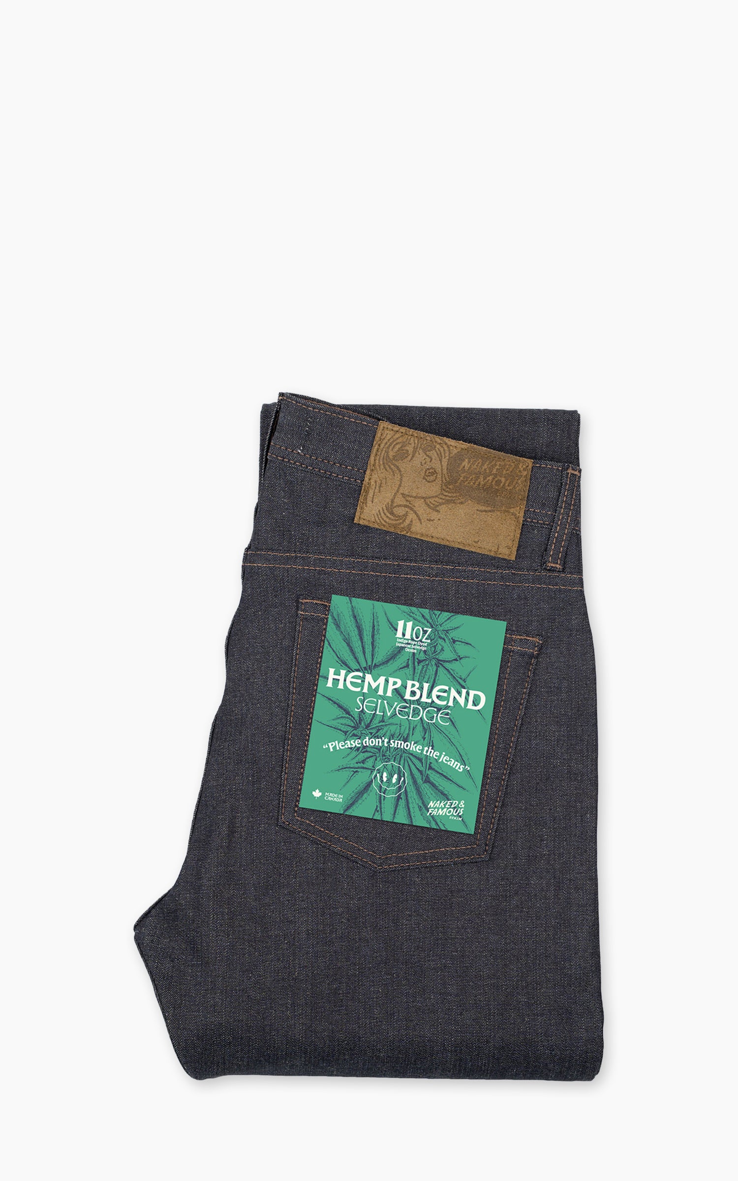 Naked & Famous Denim Weird Guy Hemp Blend Selvedge Indigo 11oz