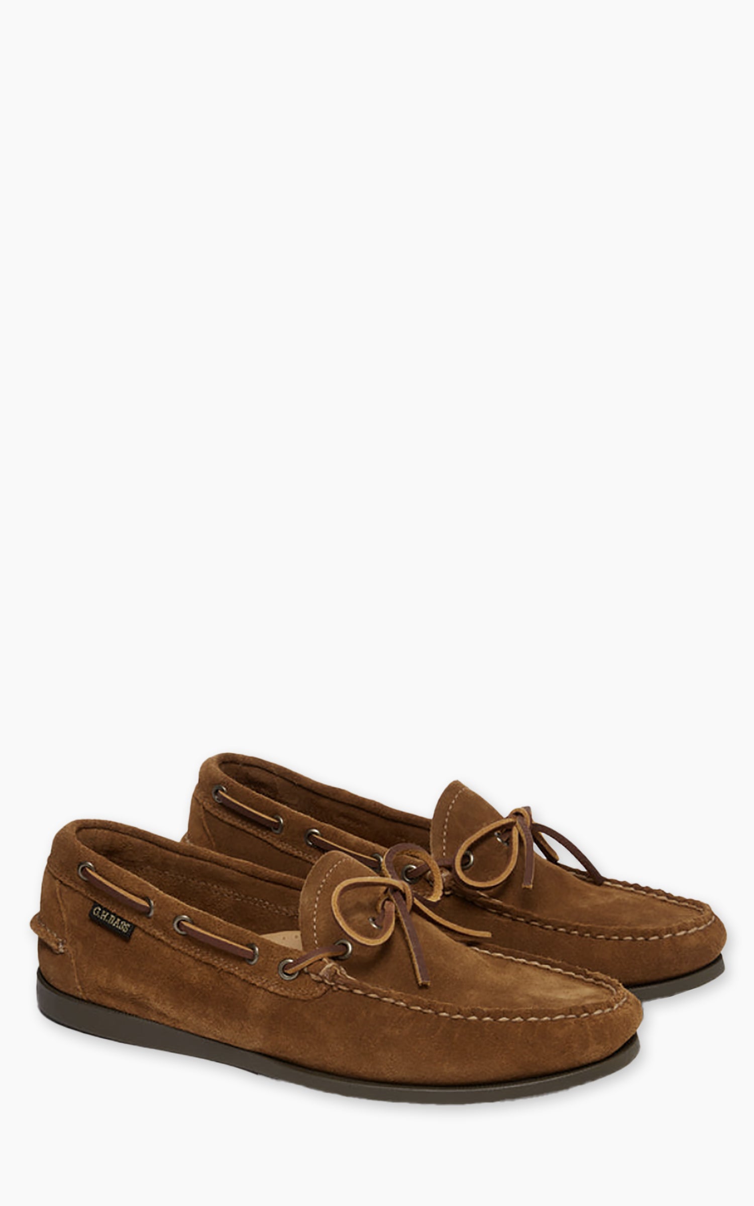 G.H. Bass Camp Moc Decker Suede Mid Brown Suede