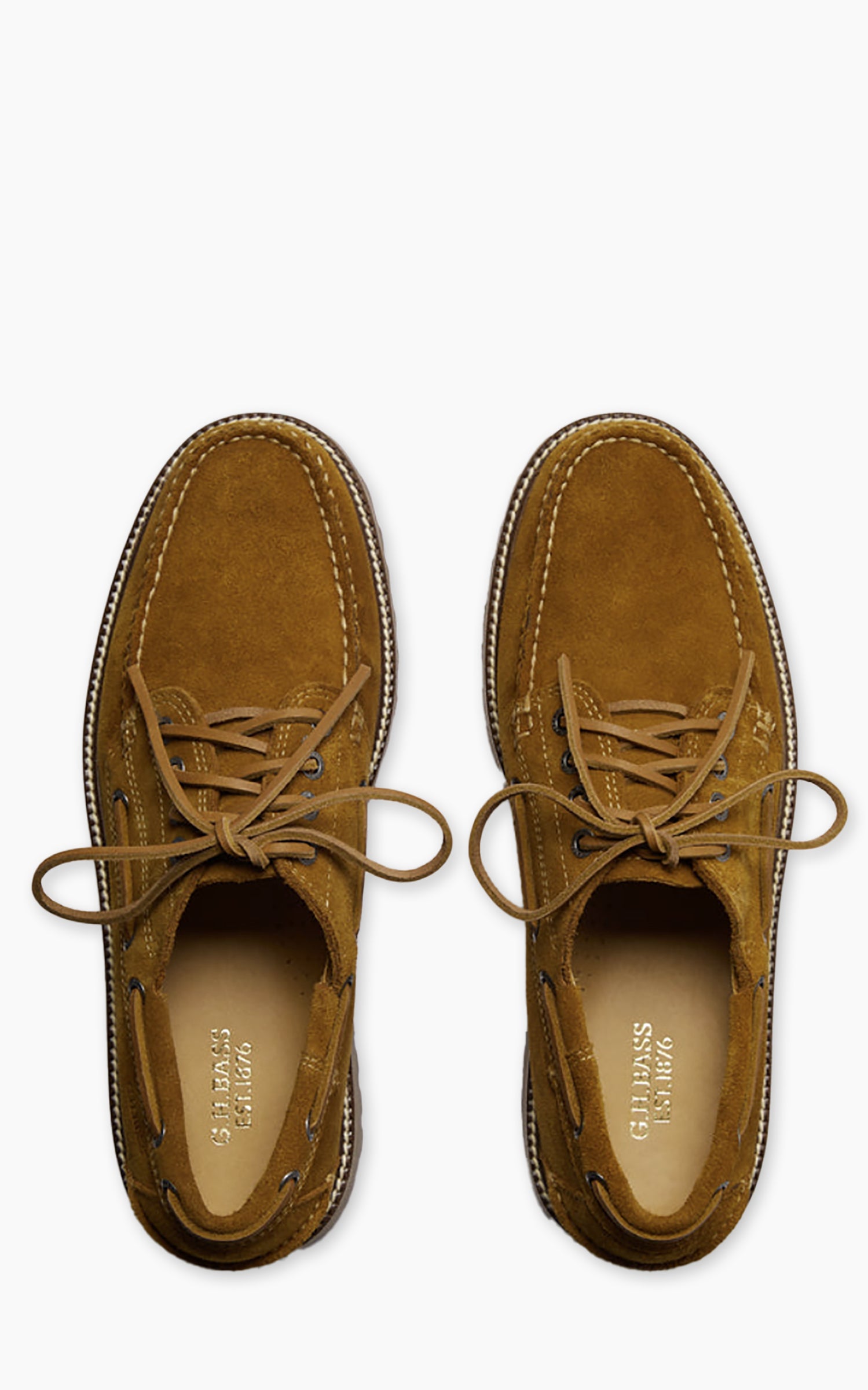 G.H. Bass Ranger Camp Moc Suede Mid Brown Suede