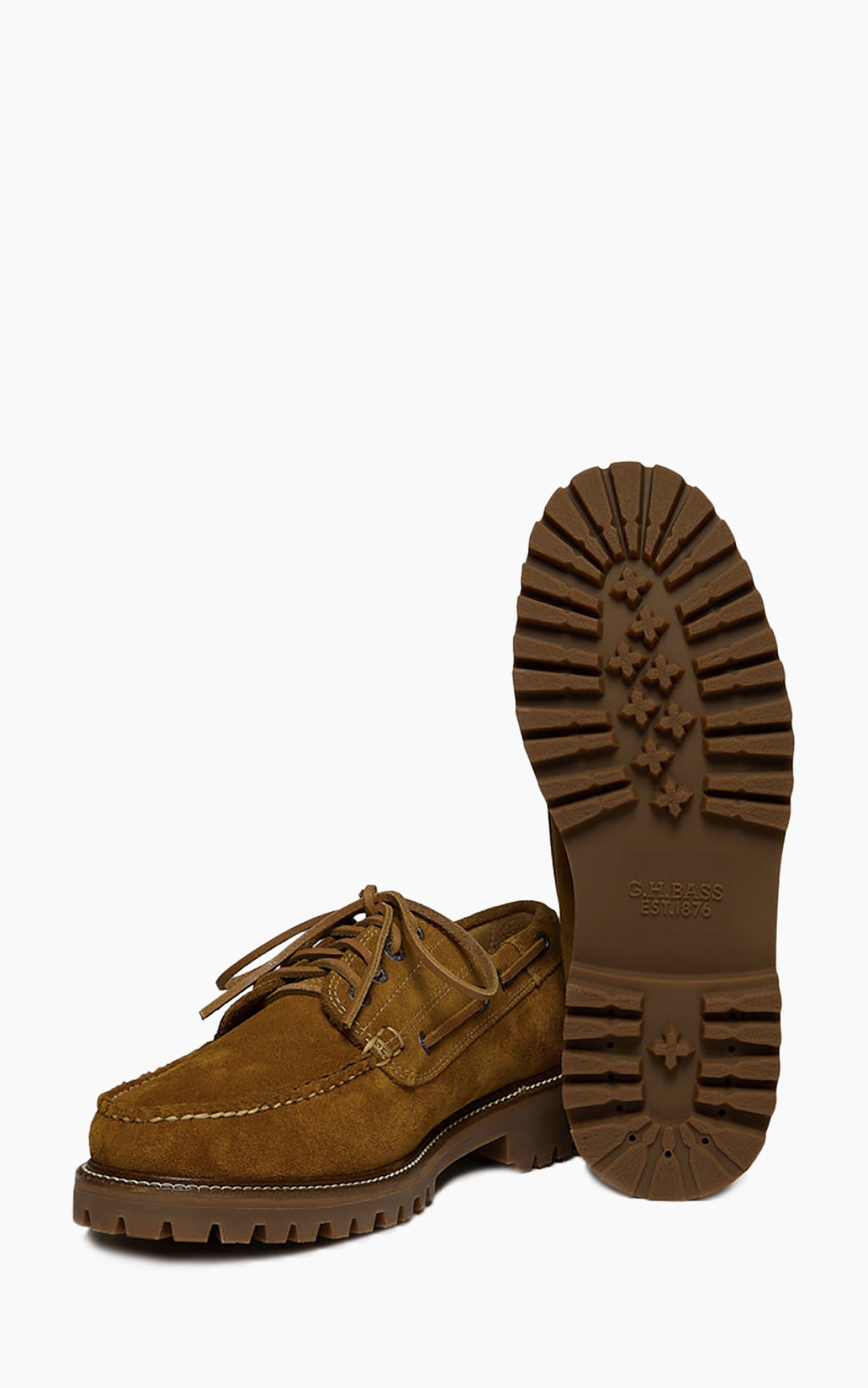G.H. Bass Ranger Camp Moc Suede Mid Brown Suede