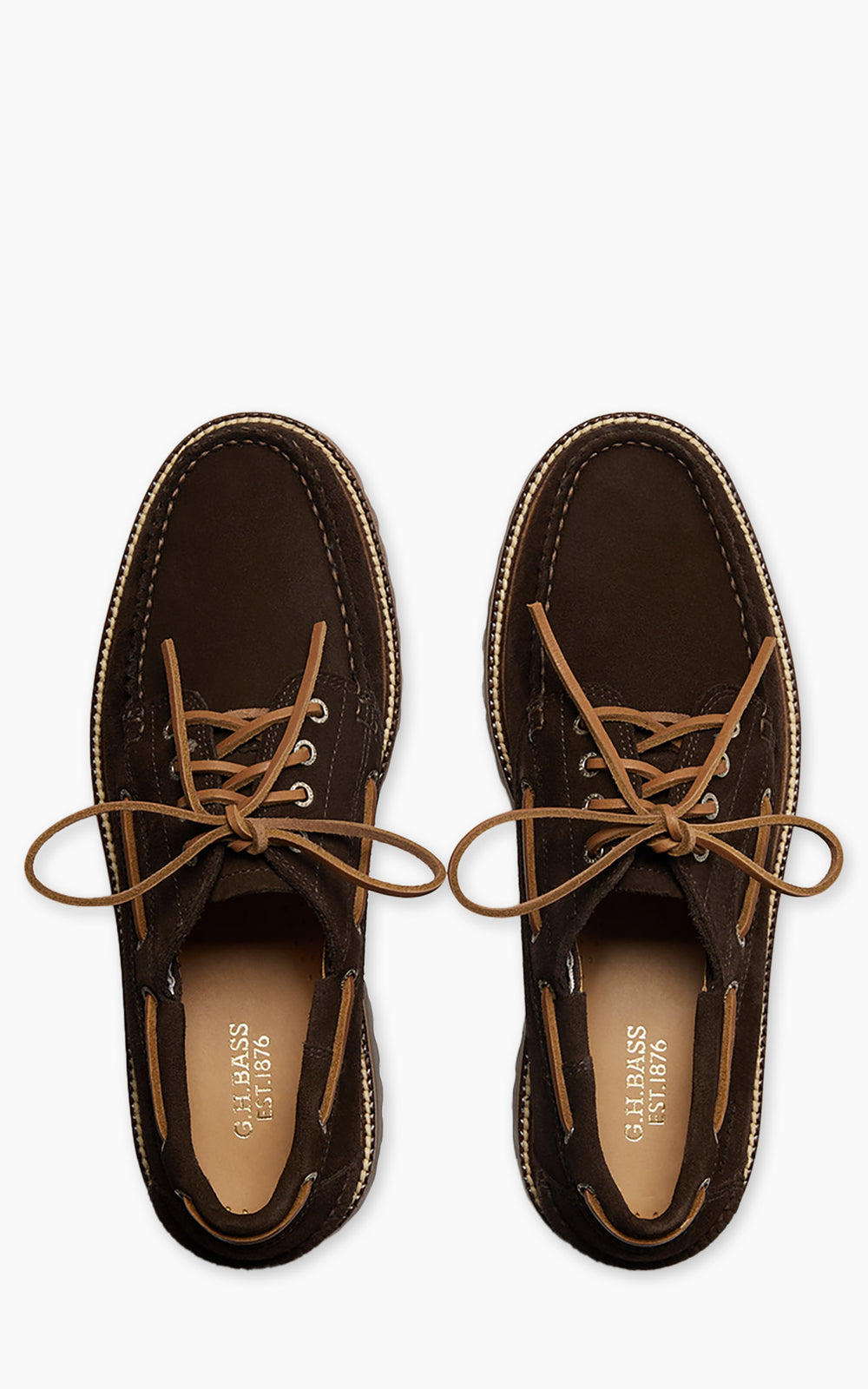 G.H. Bass Ranger Camp Moc Suede Chocolate Suede