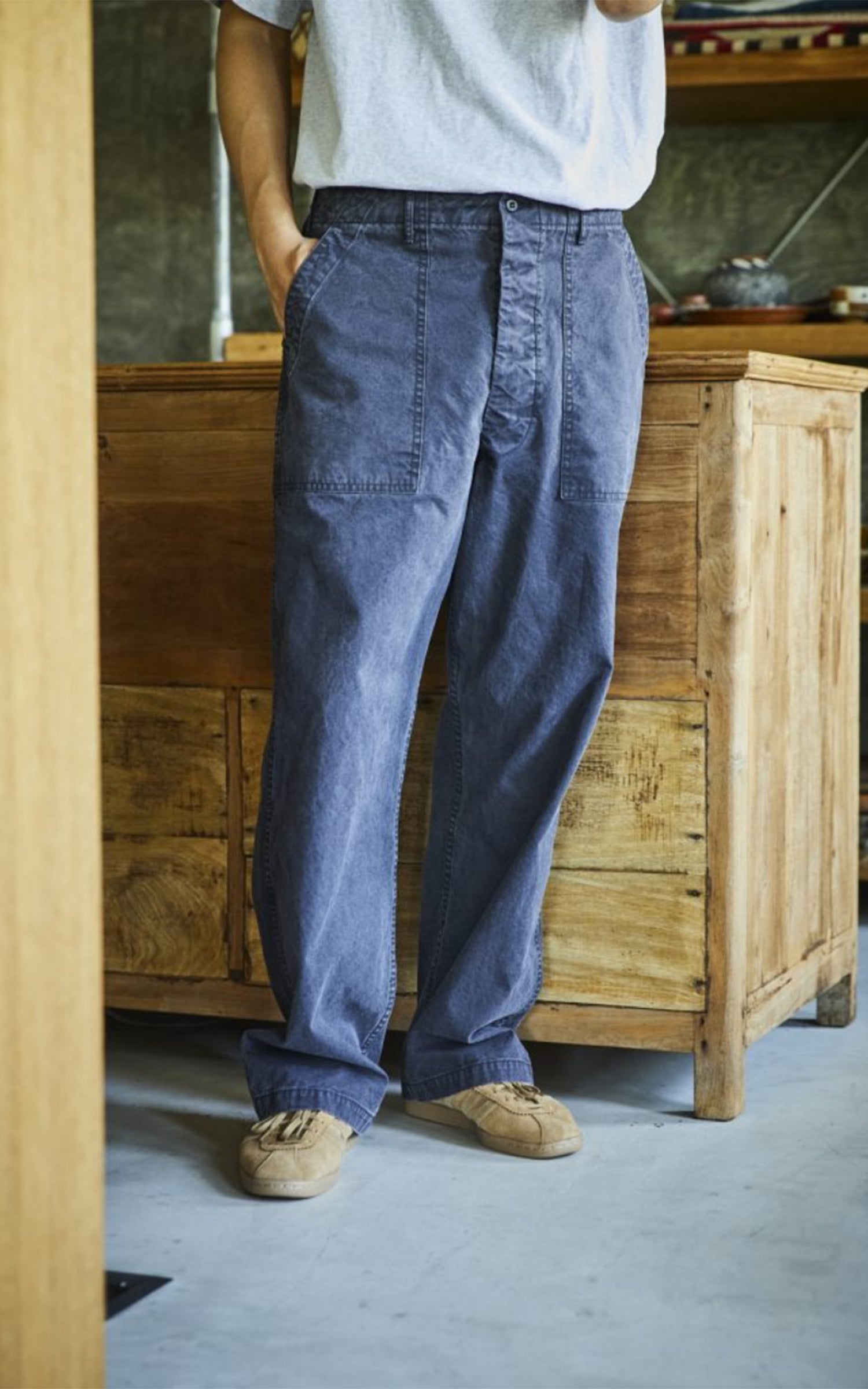 OrSlow Summer Fatigue Pants Cotton Black